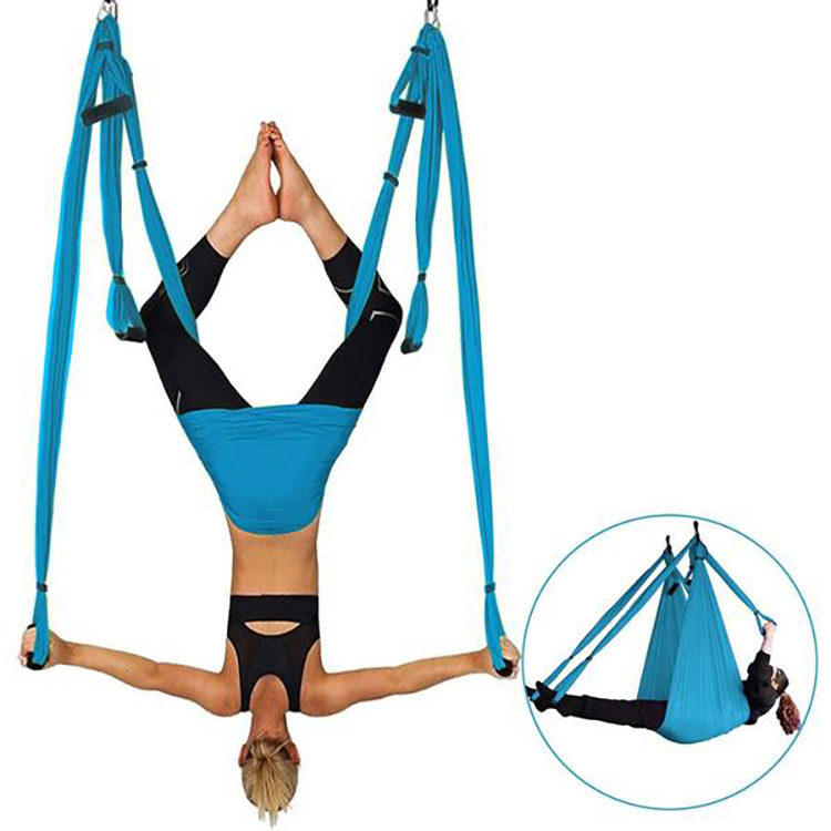 Home Gym Set - ชุดอุปกรณ์โยคะแบบไร้แรงโน้มถ่วง ทำจากไนลอนคุณภาพสูง สำหรับออกกำลังกายที่บ้าน การบำบัดด้วยการคว่ำตัว และการผ่อนคลาย