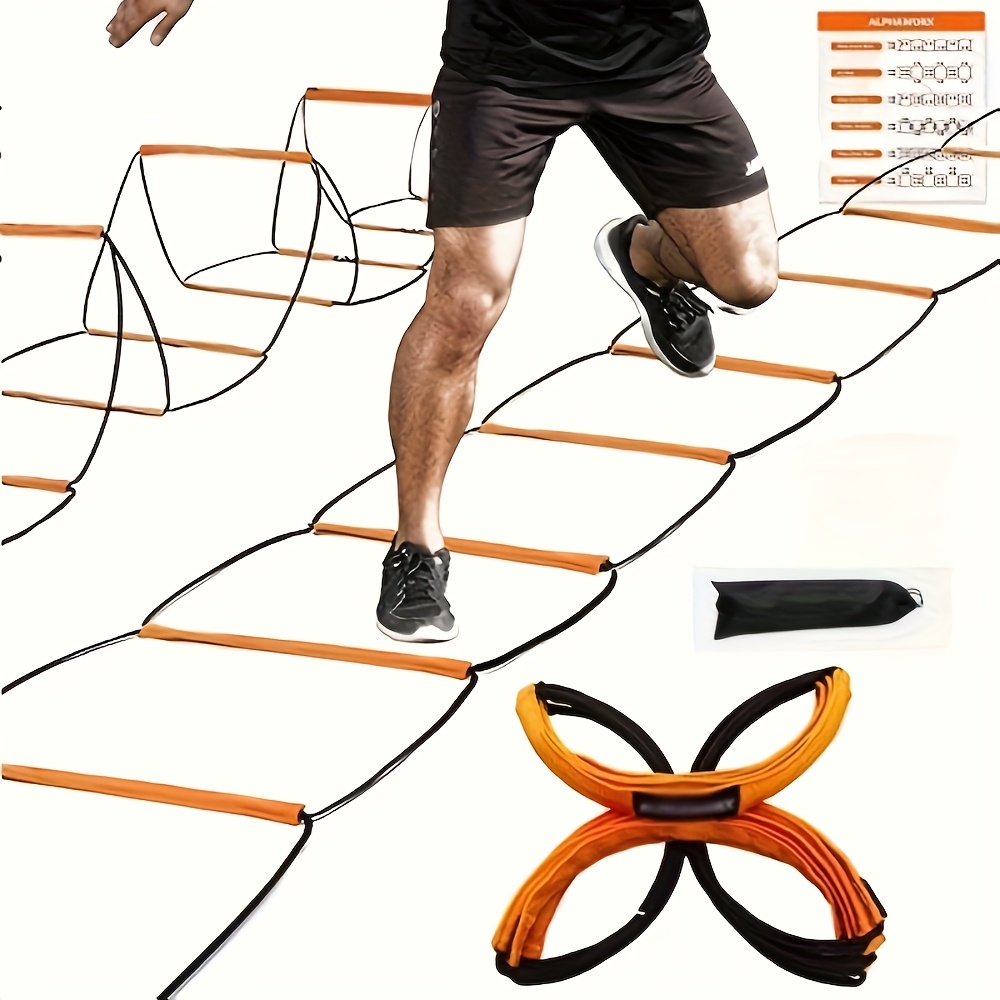 Agility Ladder Speed - บันไดฝึกความคล่องตัวอเนกประสงค์ 1 แพ็ค 8 ช่อง สำหรับฝึกซ้อมฟุตบอล
