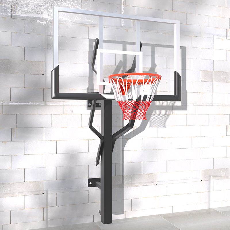 Home Gym Wall - ขายตรงจากโรงงาน ห่วงบาสเก็ตบอลขนาดเล็กปรับความสูงได้ ติดผนัง สำหรับใช้ในบ้าน ยิม หรือสนามกีฬา