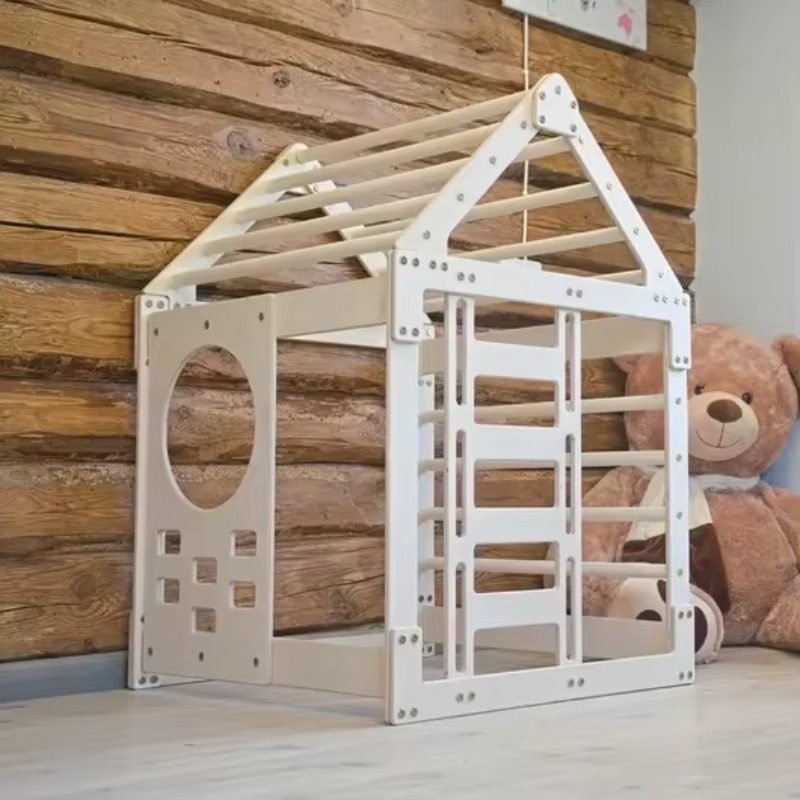 Home Gym For Toddlers - บ้านเด็กเล่นพร้อมสไลเดอร์ ชุดปีนป่ายสำหรับเด็กเล็ก สนามเด็กเล่นในร่ม