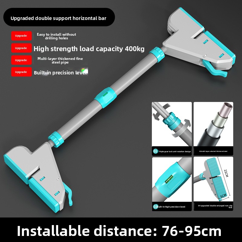 Home Gym Wall - บาร์โหนติดผนังแบบไม่ต้องเจาะ โครงเหล็ก สำหรับออกกำลังกายในบ้าน