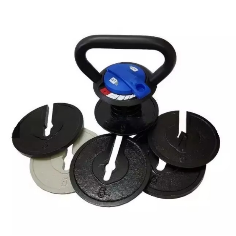 Home Gym Set - ดัมเบลทรงกลมปรับน้ำหนักได้ DUTRIEUX ชุดดัมเบลและเคทเทิลเบลโครเมียม ทนทาน เหมาะสำหรับออกกำลังกายที่บ้าน