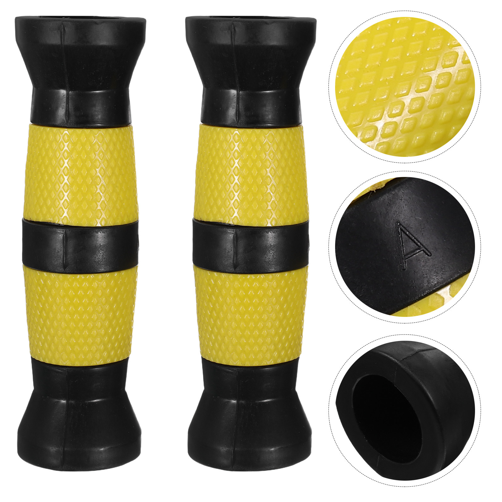 Home Gym Training - ปลอกหุ้มด้ามดัมเบลกันลื่น 2 ชิ้น วัสดุ PVC สำหรับบาร์เบล