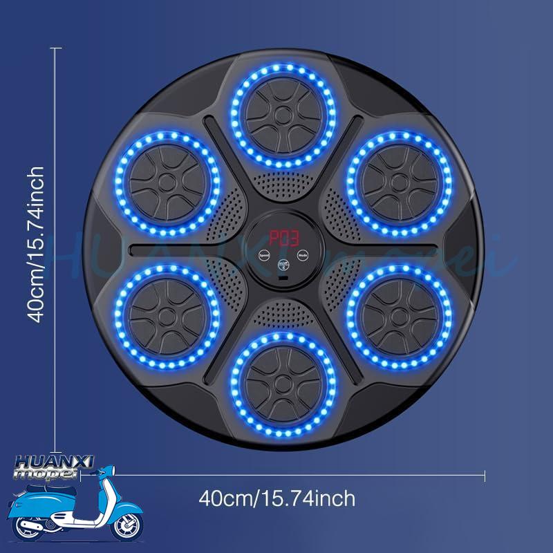 Home Gym Wall - เครื่องชกมวยอัจฉริยะรุ่นอัปเกรดสำหรับผู้ใหญ่และเด็ก พร้อมจอ LED และบลูทูธอัจฉริยะ ติดผนังได้ ใช้ได้ที่บ้าน