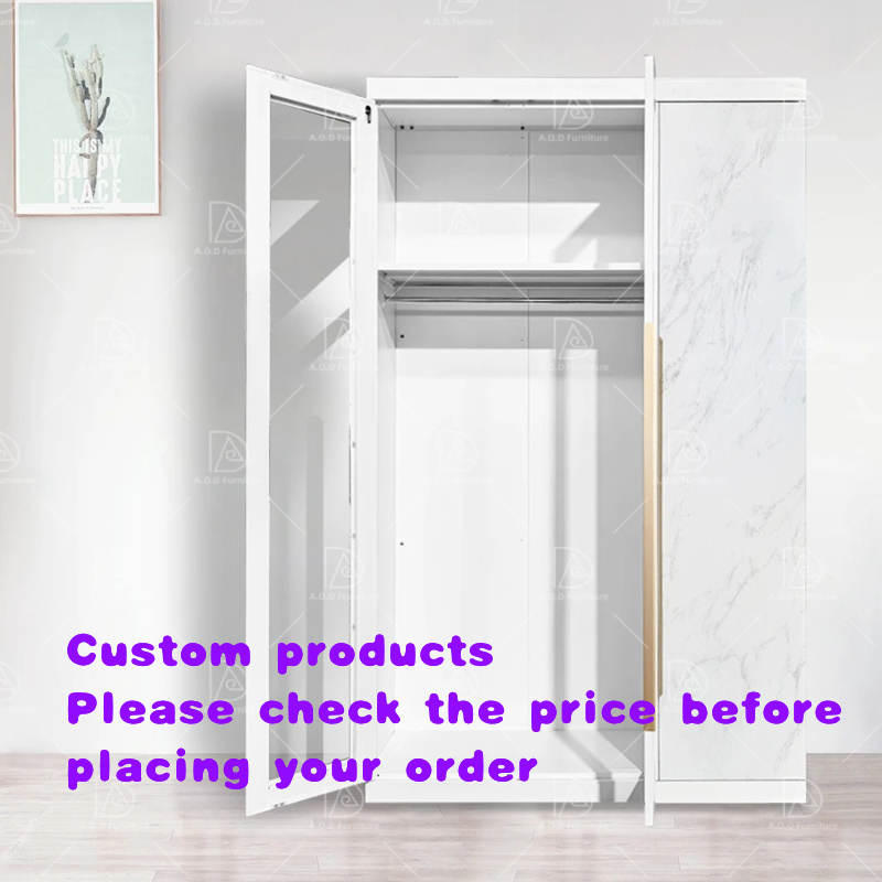 Home Gym Luxury Design - ตู้เสื้อผ้าบิลท์อินดีไซน์หรูหราทันสมัย ประกอบง่าย ประตูกระจกพับได้ เหมาะสำหรับห้องนอน ห้องโถง ห้องออกกำลังกาย
