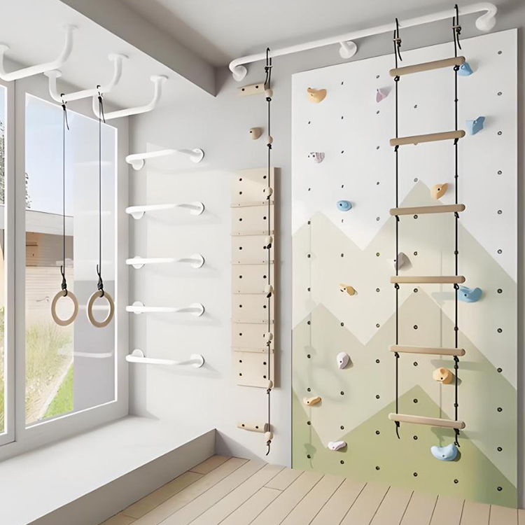 Home Gym For Toddlers - ชุดปีนป่ายในร่มสำหรับเด็ก พร้อมสไลเดอร์ ห่วง บันได สำหรับเด็กเล็ก ใช้ในบ้าน