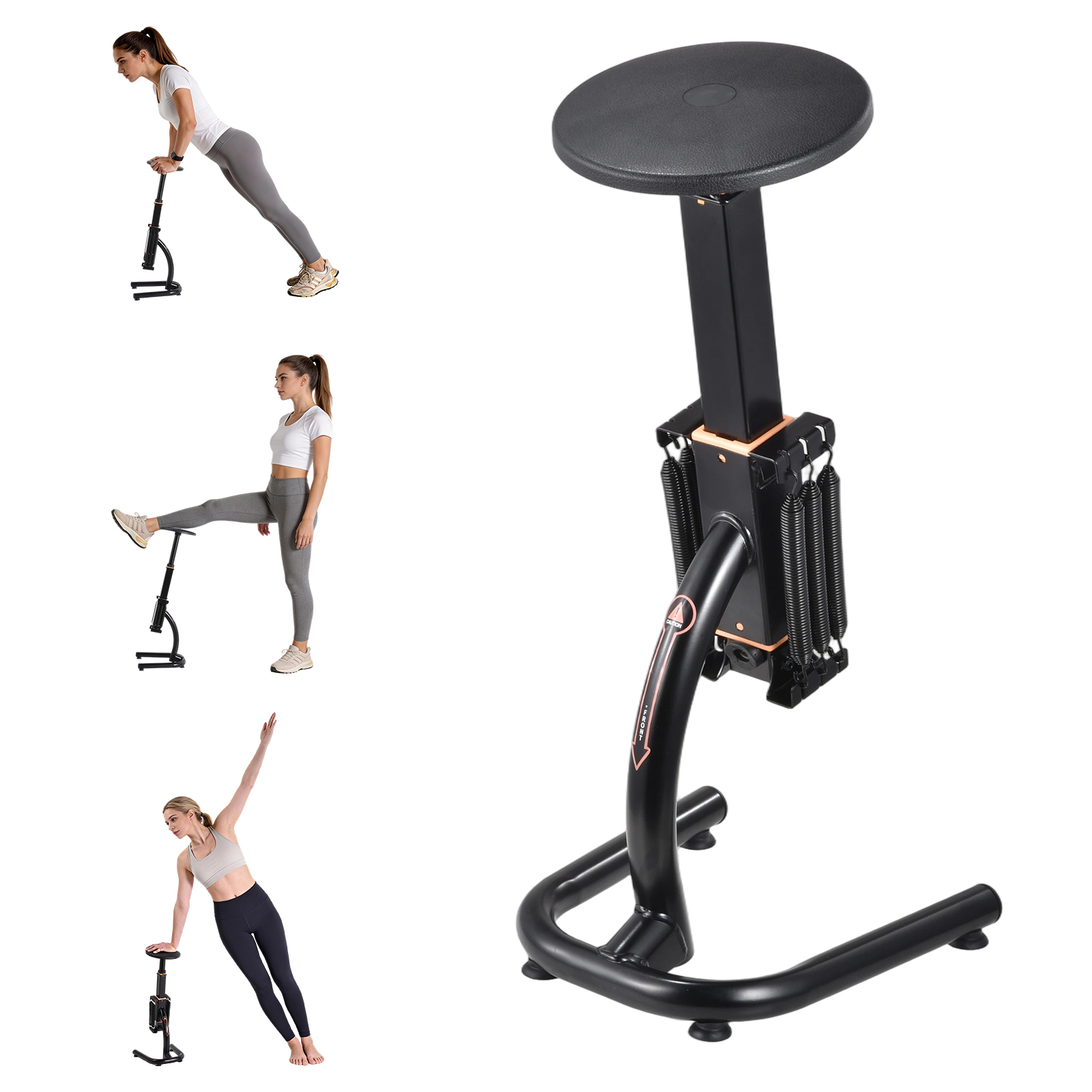 Home Gym Hamstring Exercises - เครื่องฝึกกล้ามเนื้อสะโพกแบบปรับระดับความสูงได้ พร้อมระบบปรับความเข้มข้น สำหรับบริหารขา สะโพก และกล้ามเนื้อแกนกลางลำตัว เหมาะสำหรับใช้ในบ้าน