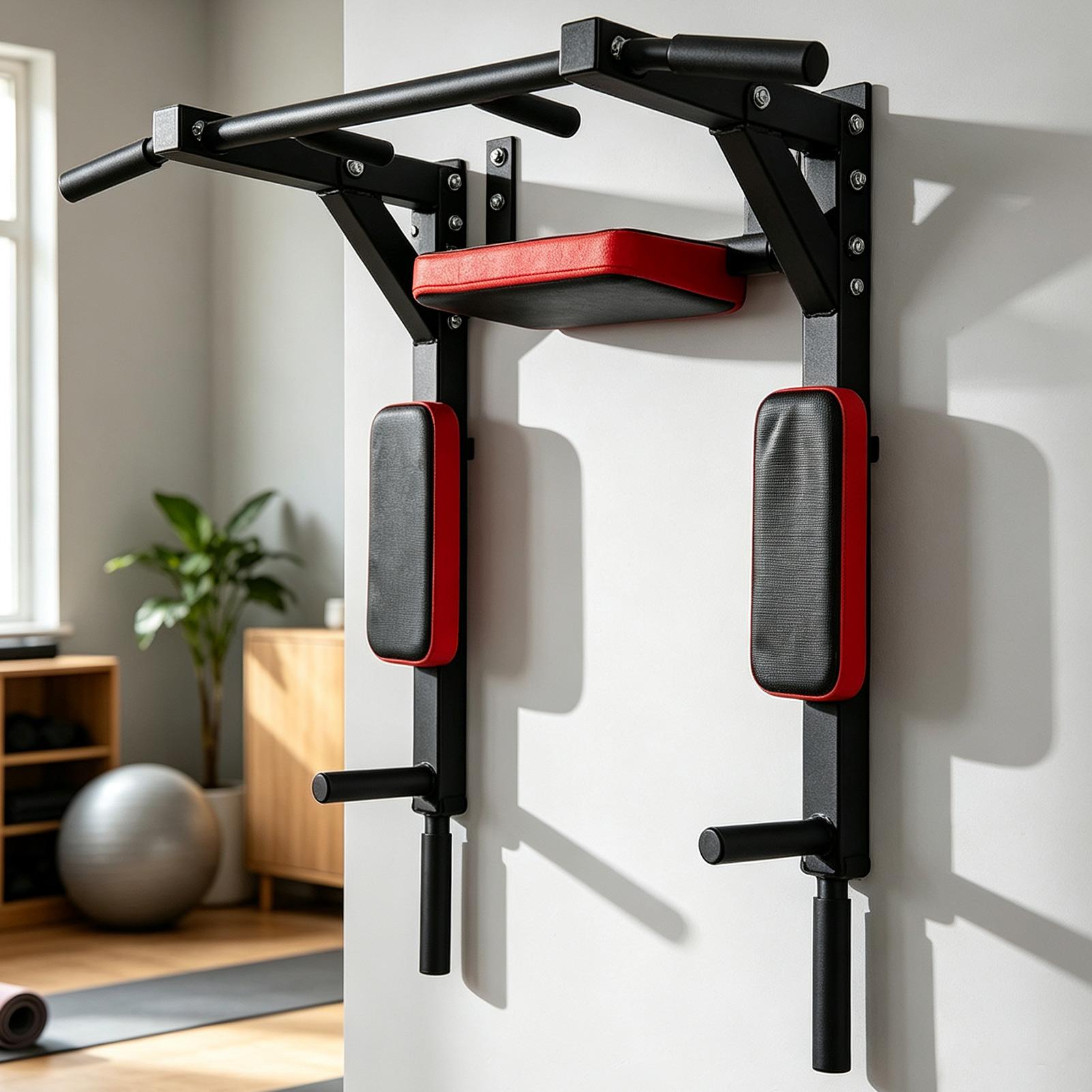 Home Gym Wall - บาร์โหนติดผนัง อุปกรณ์ออกกำลังกายแบบแนวนอนอเนกประสงค์ พร้อมรูยึด รับน้ำหนักได้ 200 กก.