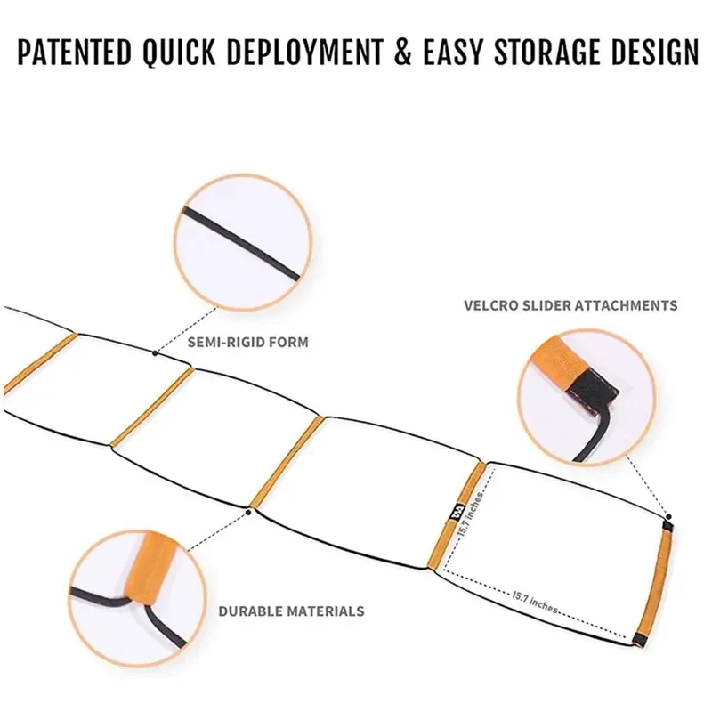 Dual-Purpose ฟุตบอลการฝึกอบรมก - Agility Ladder Speed บทวิจารณ์และราคา