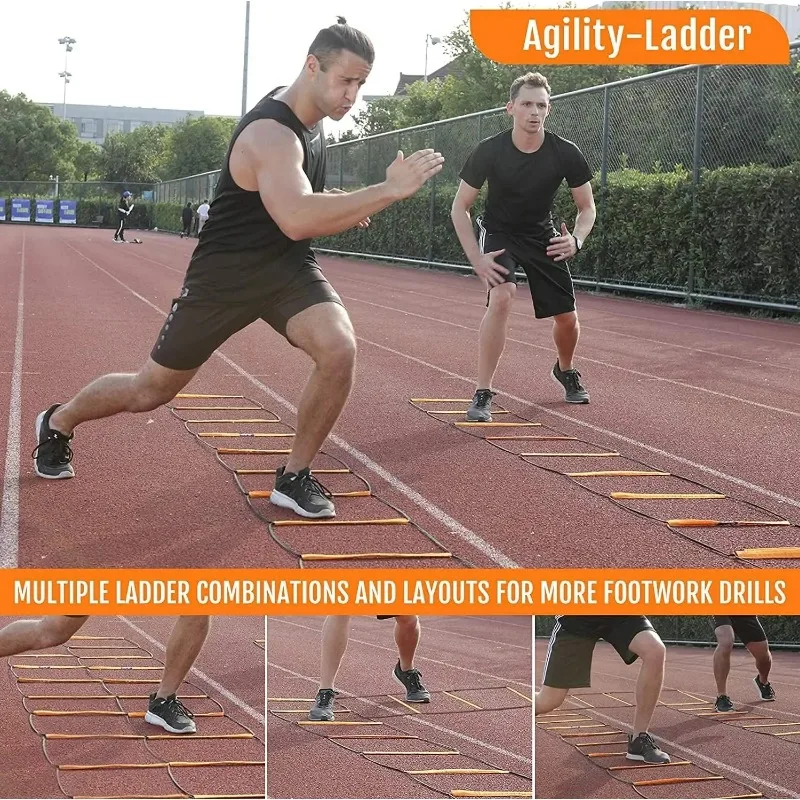 Dual-Purpose ฟุตบอลการฝึกอบรมก - Agility Ladder Speed บทวิจารณ์และราคา