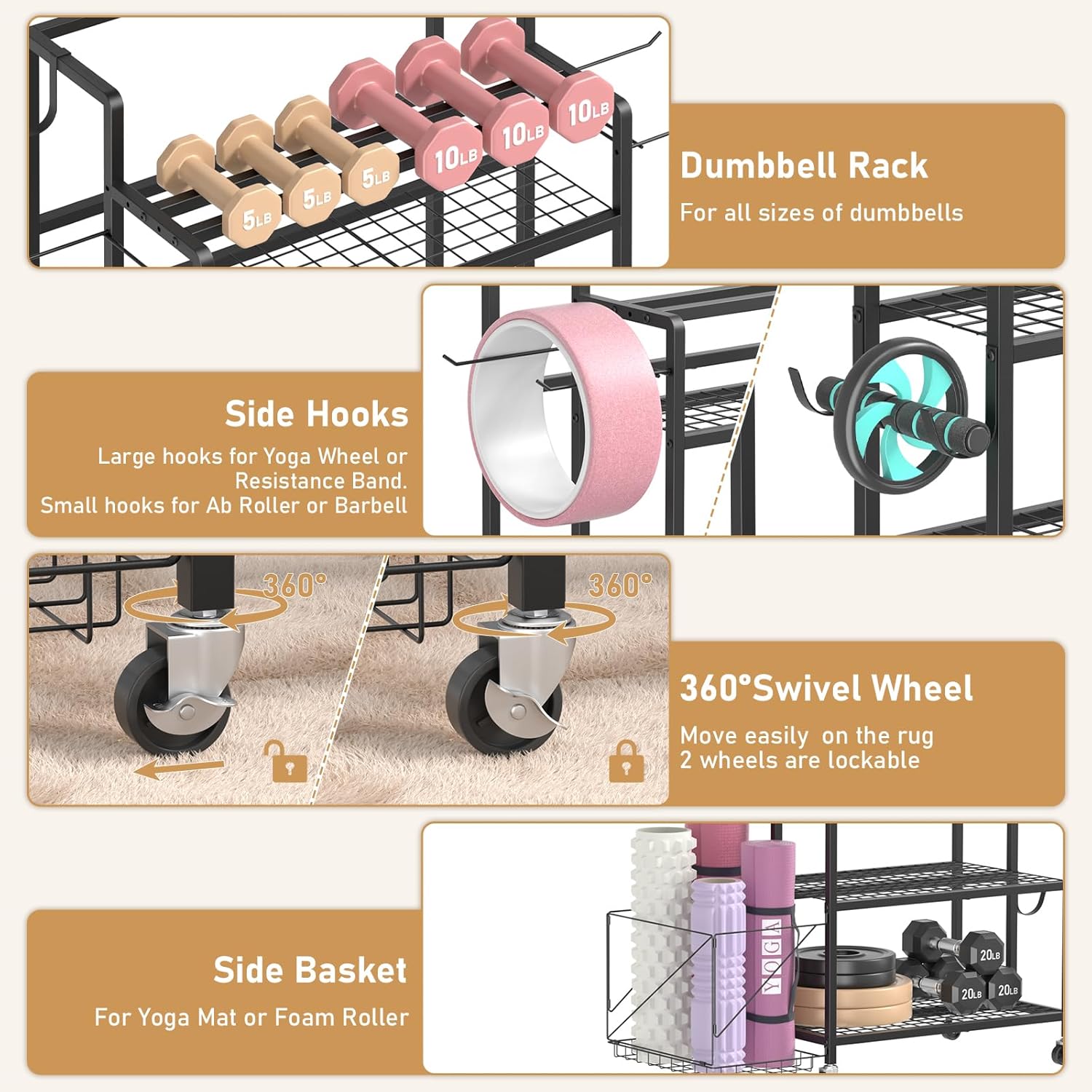 ที่เก็บอุปกรณ์ออกกำลังกายที่บ้ - Home Gym Training บทวิจารณ์และราคา