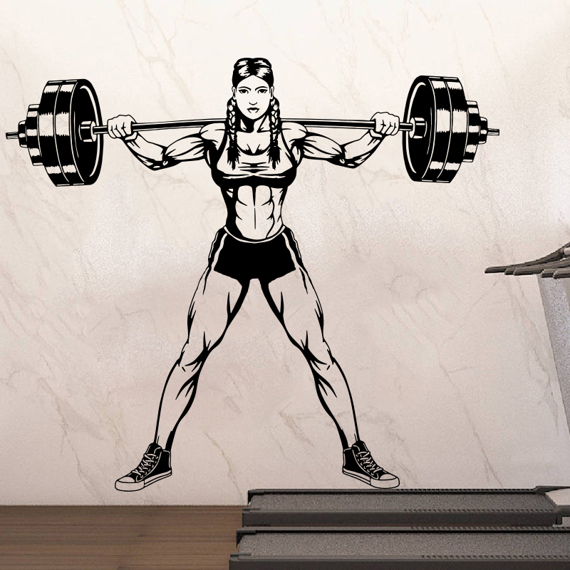 ขนาดใหญ่ผู้หญิง Dumbbells Wall - Home Gym On Wall บทวิจารณ์และราคา