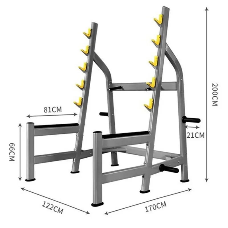 โครงเหล็กสำหรับวางบาร์เบลแบบคร - Home Gym Half Rack บทวิจารณ์และราคา