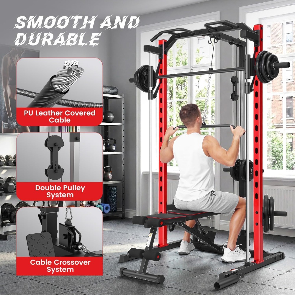 เครื่องสมิธแมชชีนออลอินวันพร้อ - Home Gym With Smith Machine บทวิจารณ์และราคา