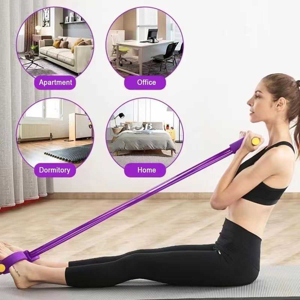 ชุดยางยืดออกกำลังกาย 21 เส้น - - Home Gym Resistance Machine บทวิจารณ์และราคา