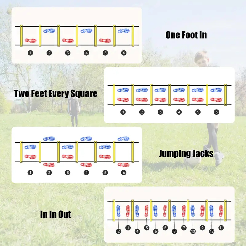 บันไดฝึกความคล่องตัว 6 เมตร แล - Agility Ladder Speed บทวิจารณ์และราคา