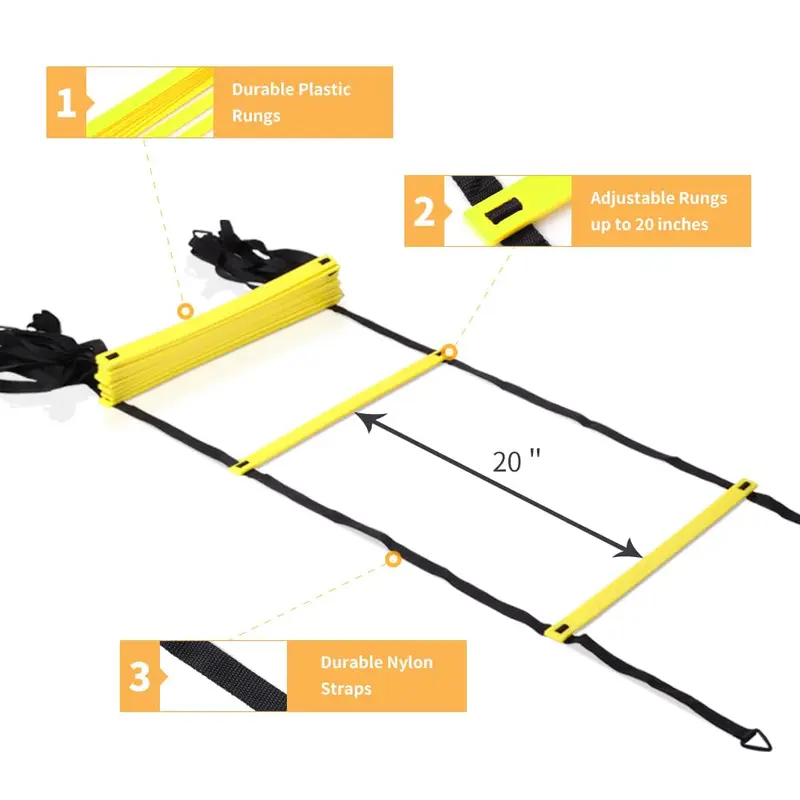บันไดฝึกความคล่องตัว 6 เมตร แล - Agility Ladder Speed บทวิจารณ์และราคา