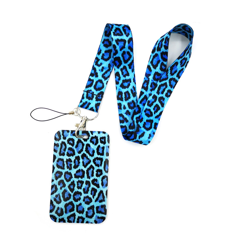 Blue Leopard พิมพ์ Key lanyard - Home Gym Aesthetic บทวิจารณ์และราคา