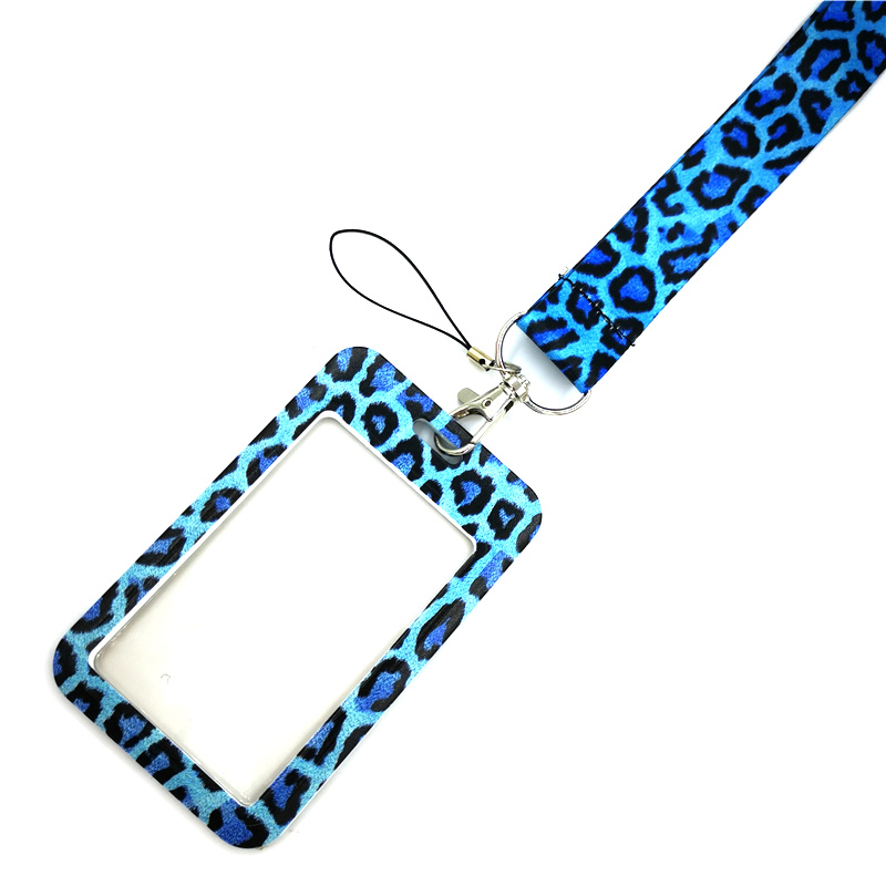 Blue Leopard พิมพ์ Key lanyard - Home Gym Aesthetic บทวิจารณ์และราคา