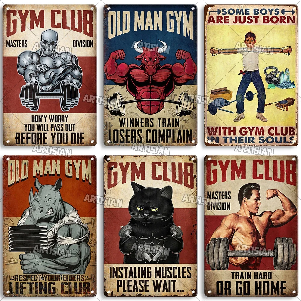 ป้ายโลหะตกแต่งผนังลายศิลปะคำคม - Home Gym On Wall บทวิจารณ์และราคา