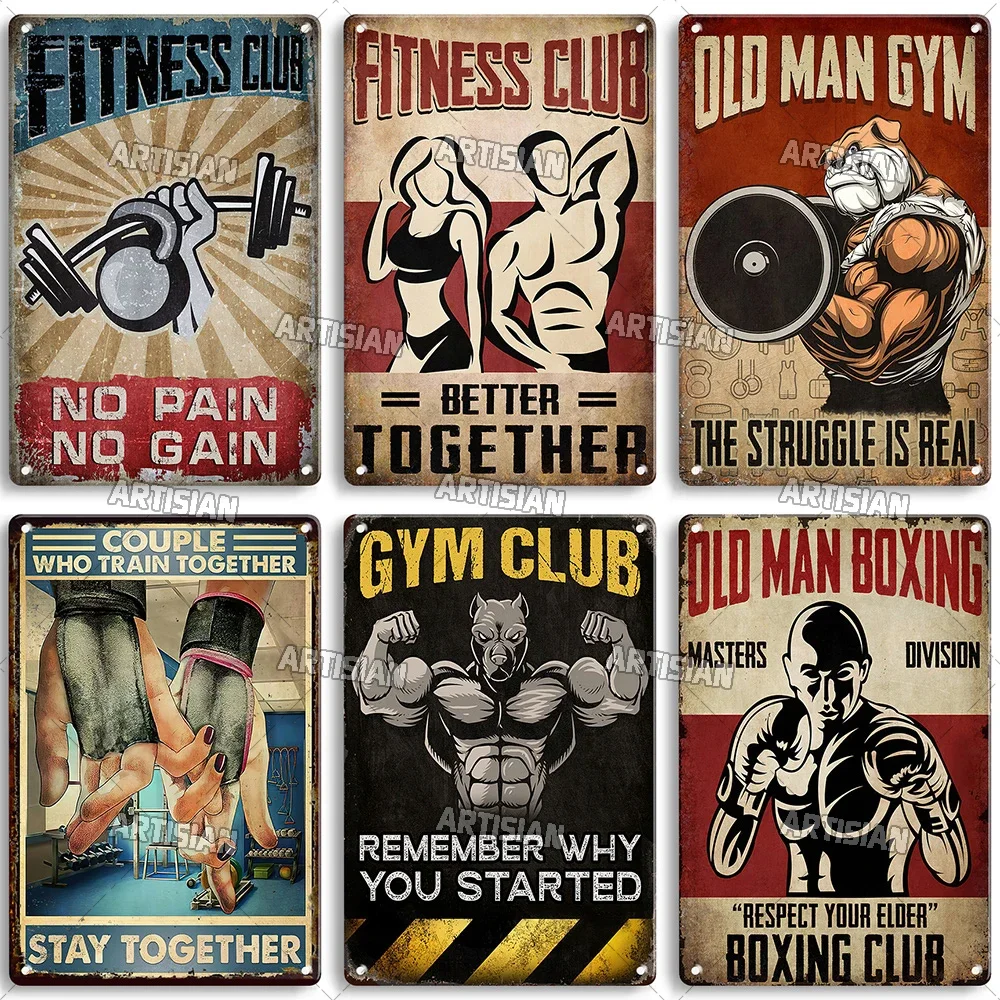 ป้ายโลหะตกแต่งผนังลายศิลปะคำคม - Home Gym On Wall บทวิจารณ์และราคา