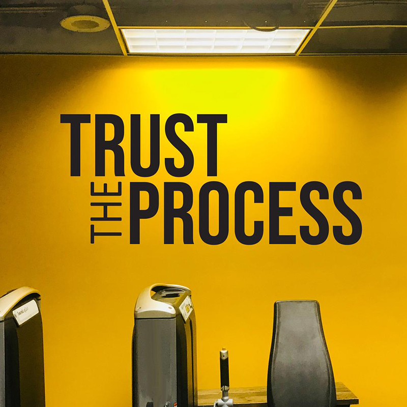 Trust กระบวนการสติ๊กเกอร์ติดผน - Home Gym On Wall บทวิจารณ์และราคา