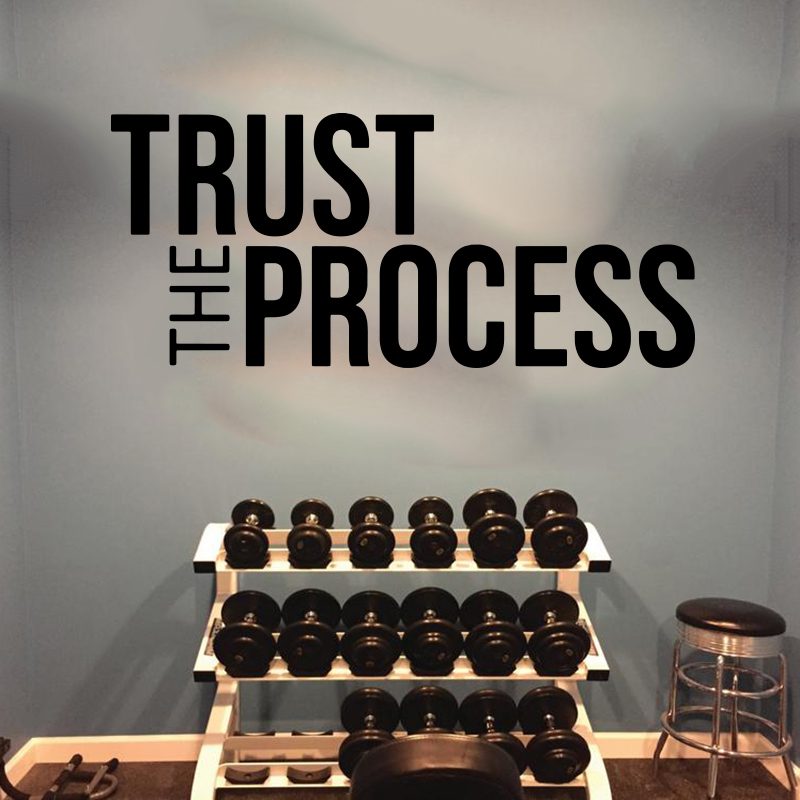 Trust กระบวนการสติ๊กเกอร์ติดผน - Home Gym On Wall บทวิจารณ์และราคา