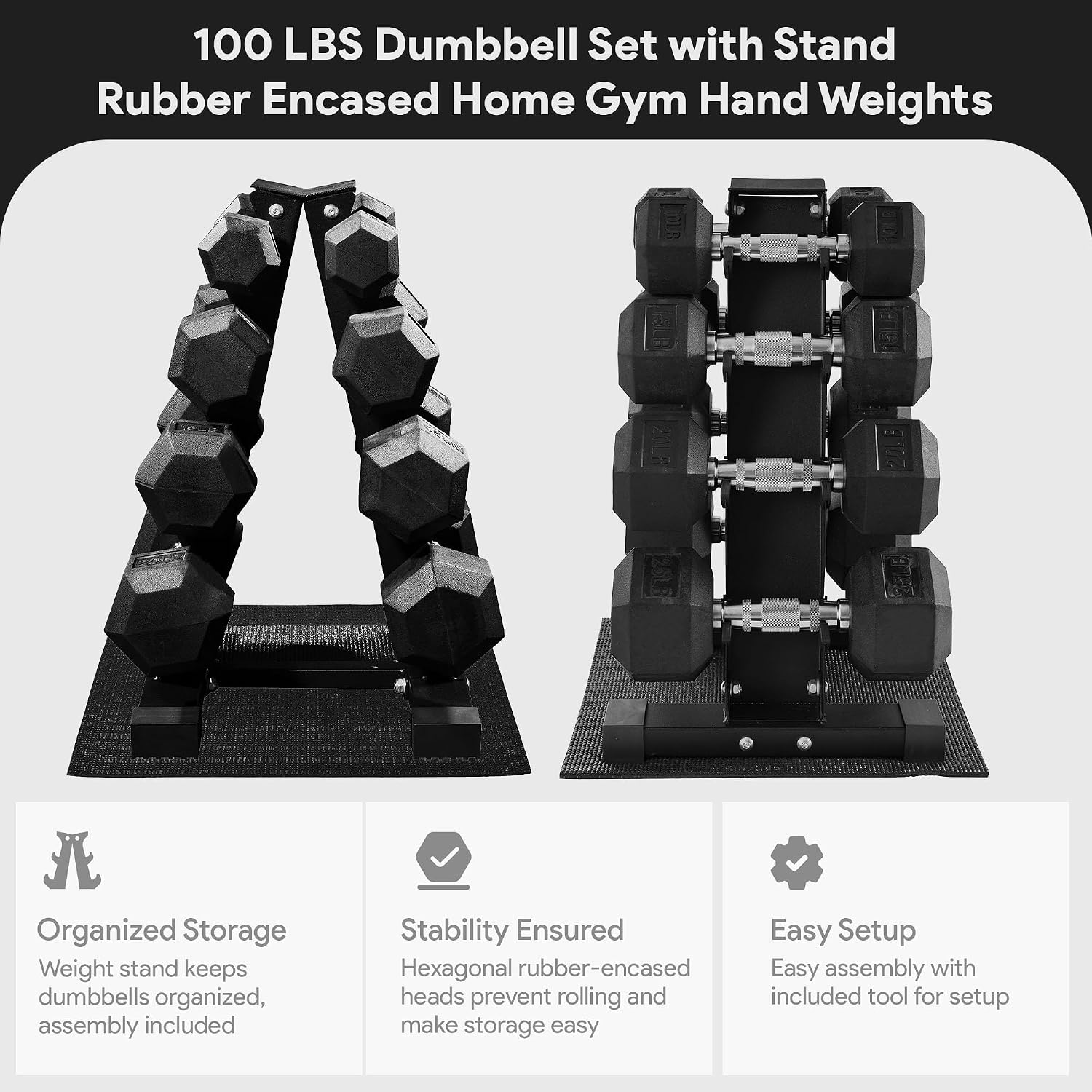 ชุดดัมเบลหุ้มยางทรงหกเหลี่ยม,  - Home Gym Set บทวิจารณ์และราคา