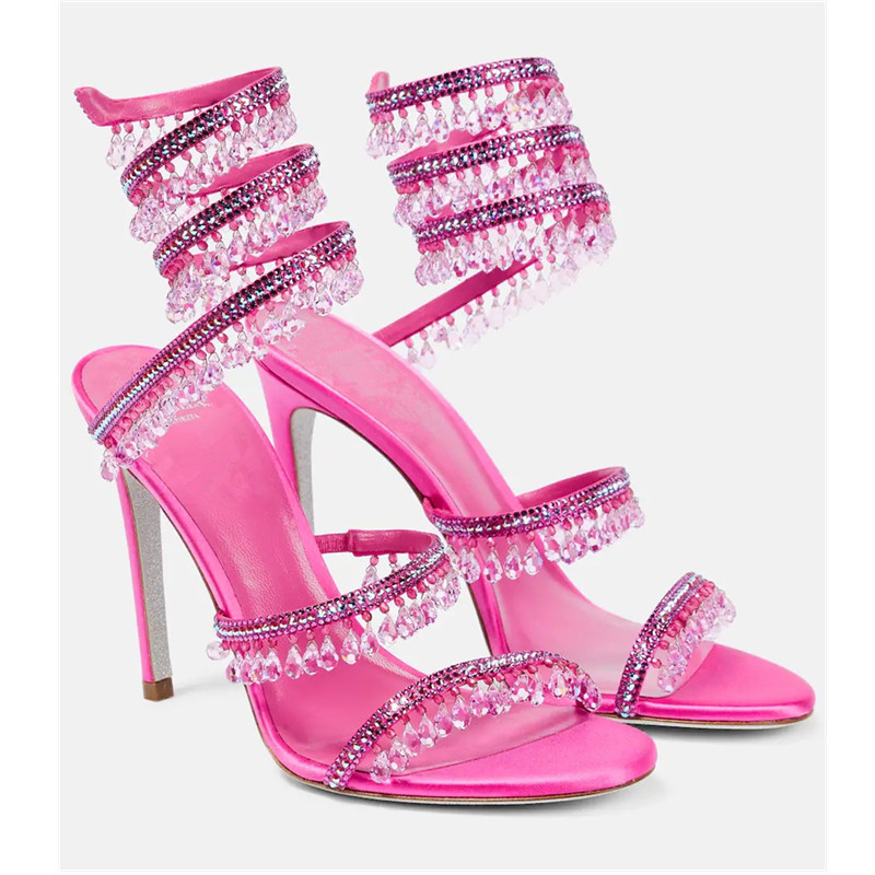 รองเท้าส้นสูงผู้หญิงประดับเพชร - Ankle Strap Attachment บทวิจารณ์และราคา