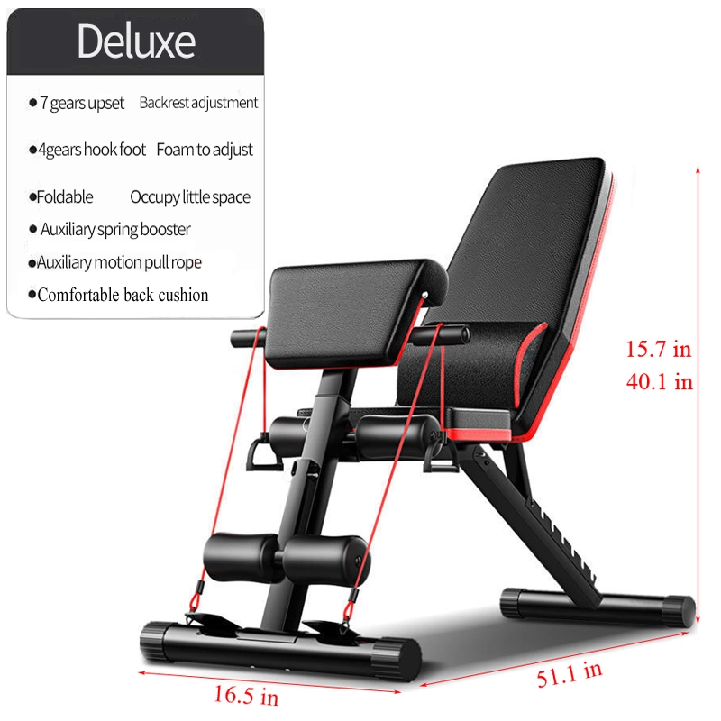 ชุดเก้าอี้ยกน้ำหนักแบบพับได้ปร - Home Gym Set บทวิจารณ์และราคา