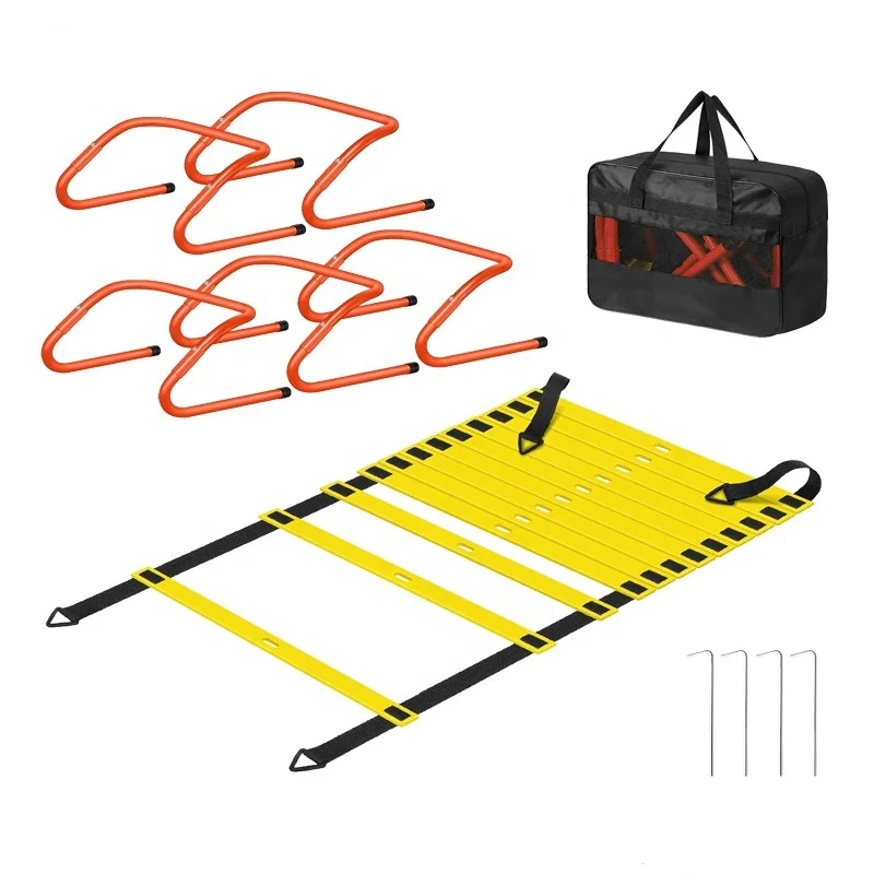 ชุดฝึกความเร็วฟุตบอลกลางแจ้งแบ - Agility Ladder Speed บทวิจารณ์และราคา