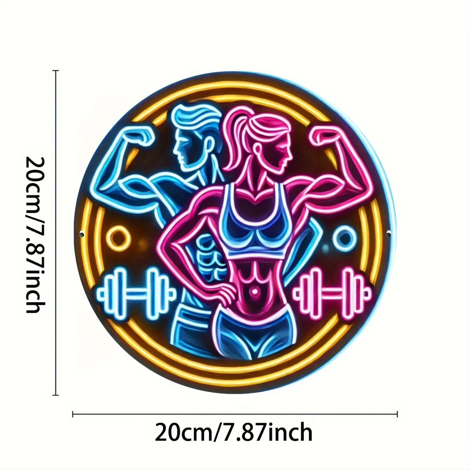 ป้ายโลหะ 2 มิติ ป้ายไฟนีออนสำห - Home Gym Aesthetic บทวิจารณ์และราคา