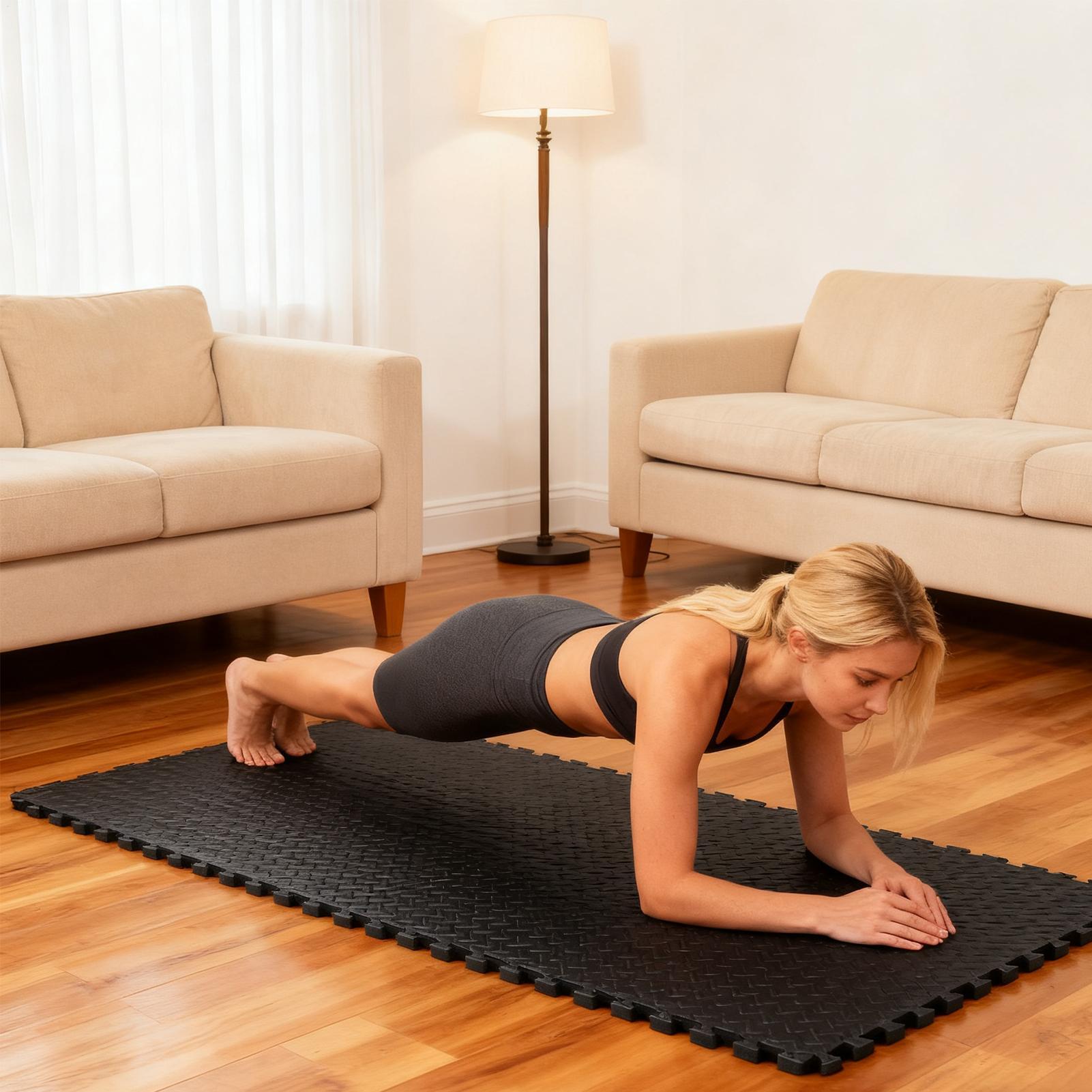 แผ่นรองพื้นแบบประกบ แผ่นรองพื้ - Home Gym For Toddlers บทวิจารณ์และราคา