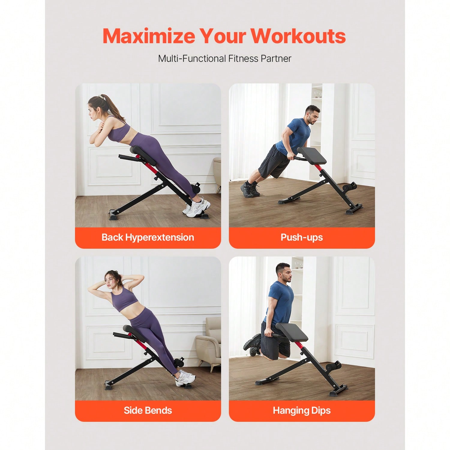 เก้าอี้ออกกำลังกายแบบโรมัน Hyp - Home Gym Hamstring Exercises บทวิจารณ์และราคา