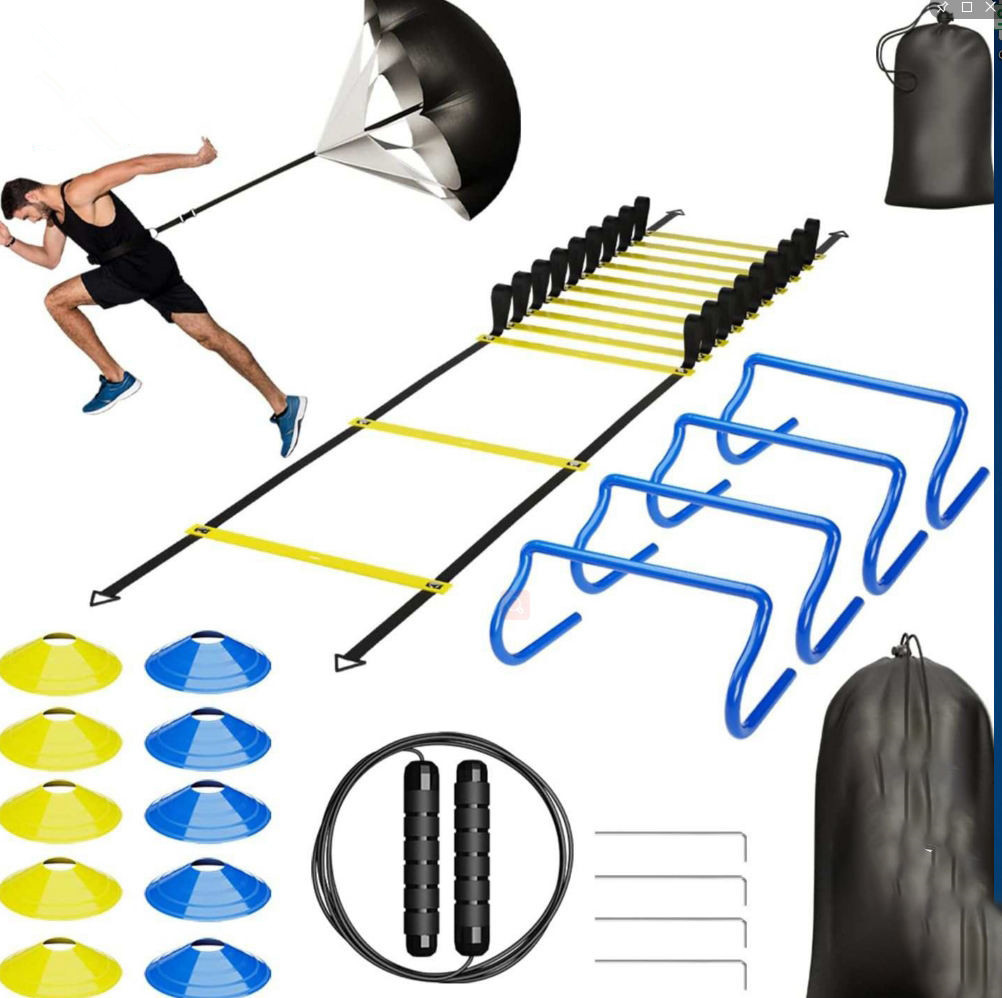 ชุดอุปกรณ์ฝึกซ้อมความเร็วและคว - Agility Ladder Speed บทวิจารณ์และราคา