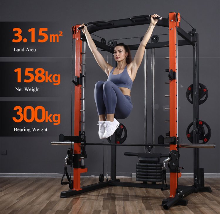 อุปกรณ์ออกกำลังกายแบบมัลติฟังก - Home Gym With Smith Machine บทวิจารณ์และราคา