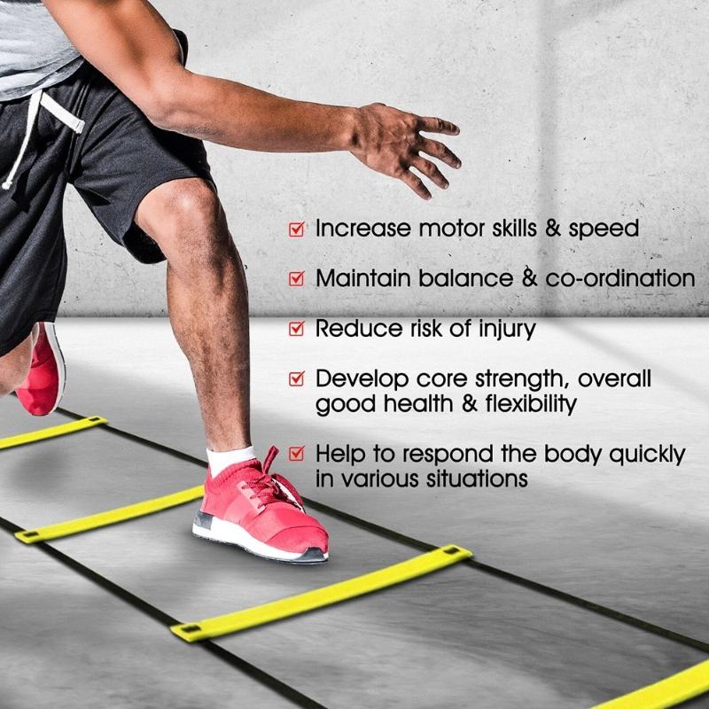 บันไดฝึกความคล่องตัวแบบหนาพิเศ - Agility Ladder Speed บทวิจารณ์และราคา