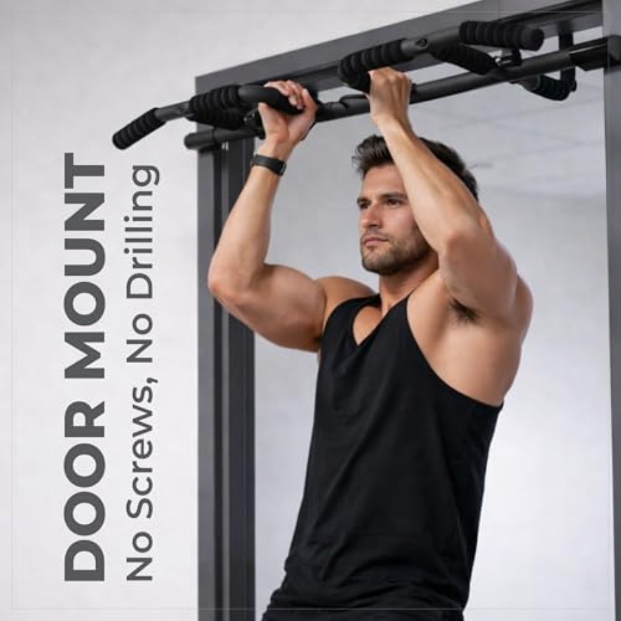 ชุดบาร์โหนติดประตูพร้อมสายรัดแ - Home Gym Set บทวิจารณ์และราคา