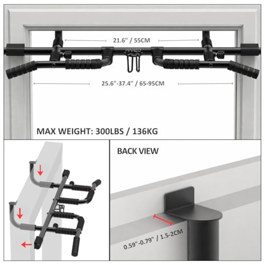 ชุดบาร์โหนติดประตูพร้อมสายรัดแ - Home Gym Set บทวิจารณ์และราคา