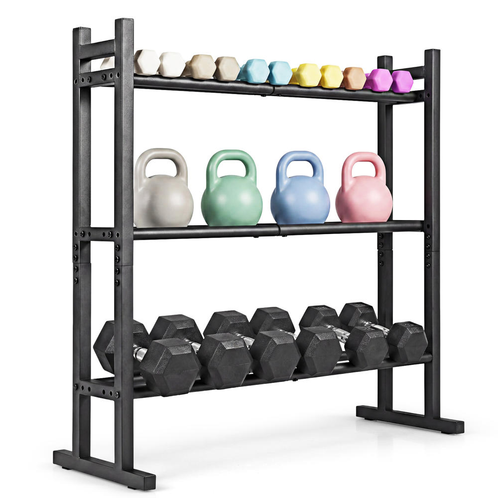 ชั้นวางดัมเบล 3 ชั้นแบบ Heavy  - Home Gym Training บทวิจารณ์และราคา