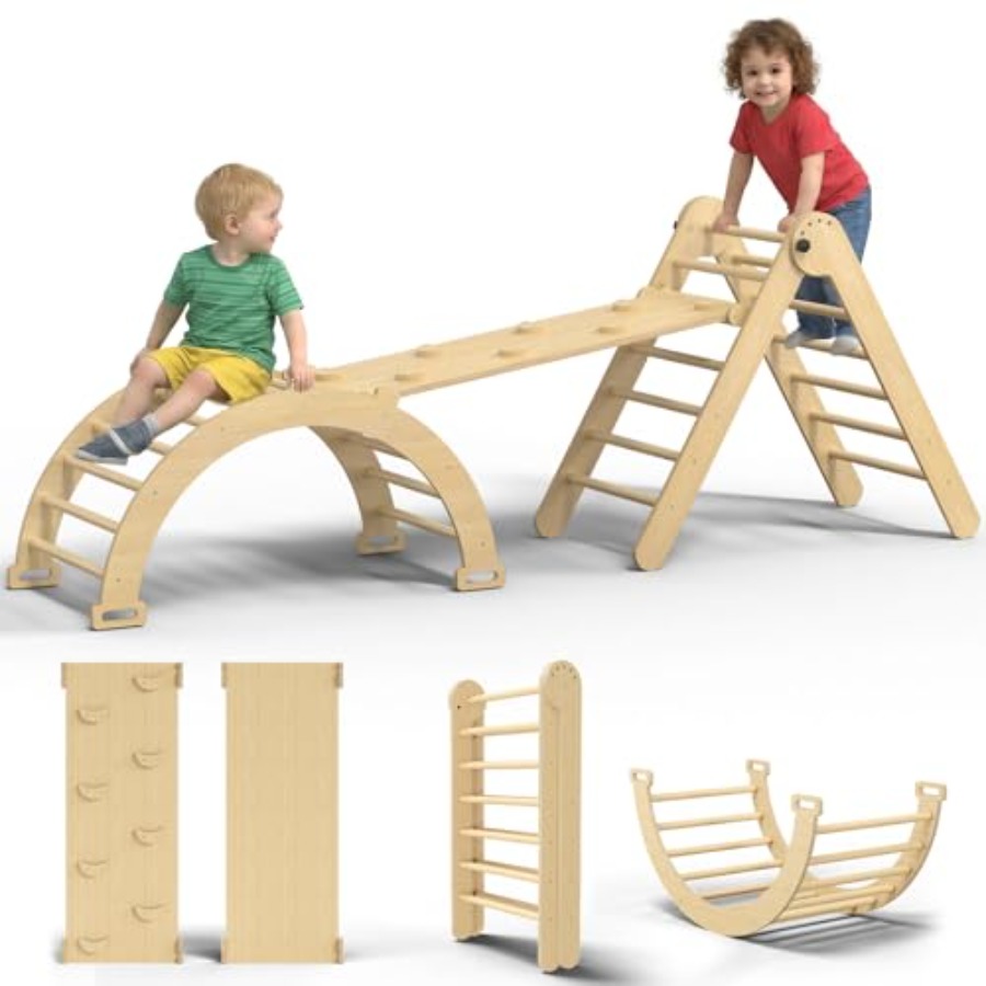 ชุดของเล่นปีนป่ายสำหรับเด็กเล็ - Home Gym For Toddlers บทวิจารณ์และราคา