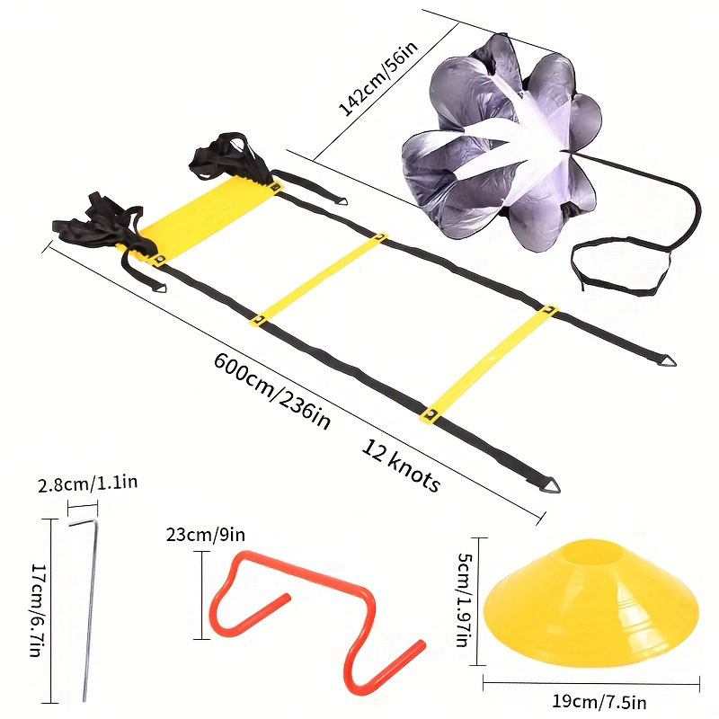 เชือกกระโดด set Training บันได - Agility Ladder Speed บทวิจารณ์และราคา