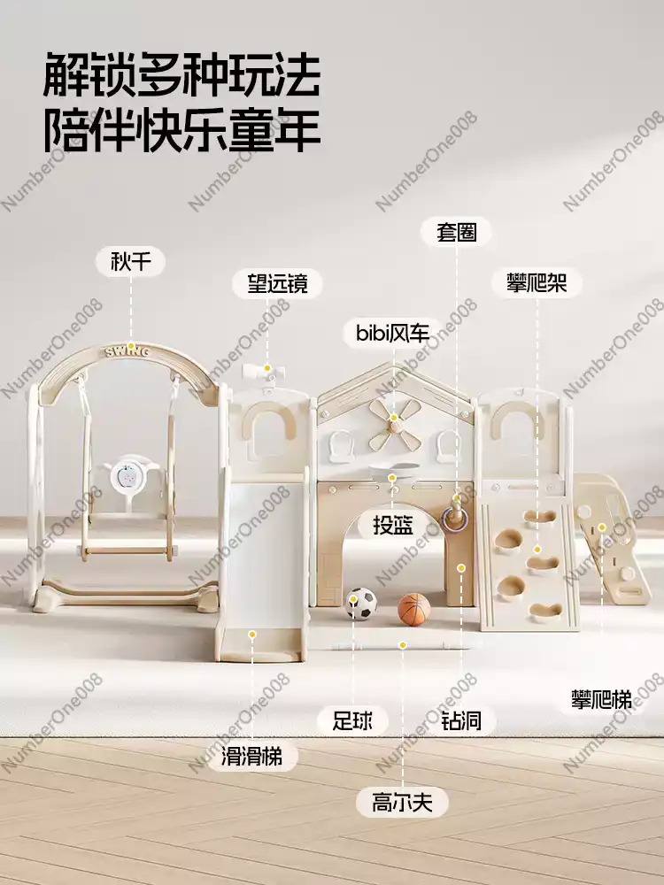 ชุดสไลด์และชิงช้า 2-in-1 สำหรั - Home Gym For Toddlers บทวิจารณ์และราคา