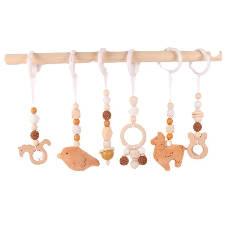 6 ชิ้นของเล่นเด็กไม้ Beech กิจ - Home Gym Aesthetic บทวิจารณ์และราคา