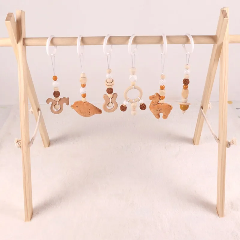 6 ชิ้นของเล่นเด็กไม้ Beech กิจ - Home Gym Aesthetic บทวิจารณ์และราคา