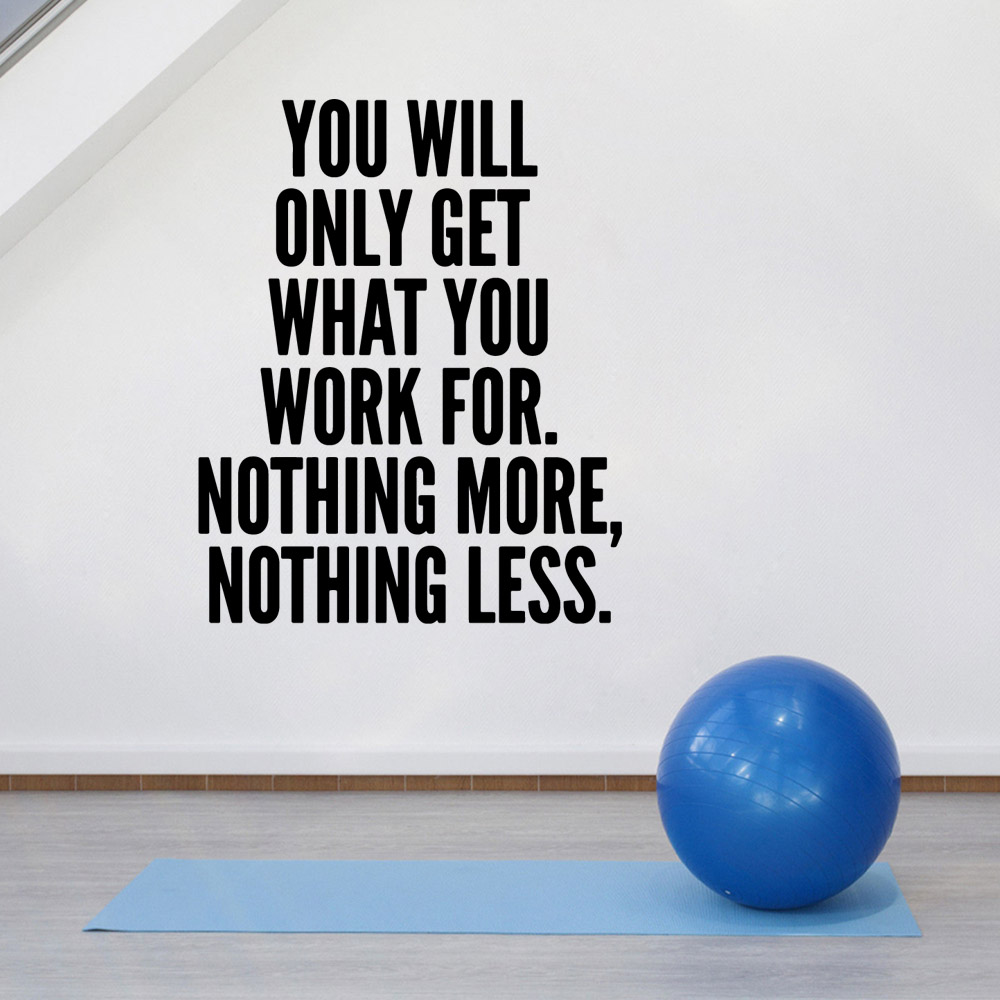 Drop Shipping GYM Wall Art Dec - Home Gym On Wall บทวิจารณ์และราคา
