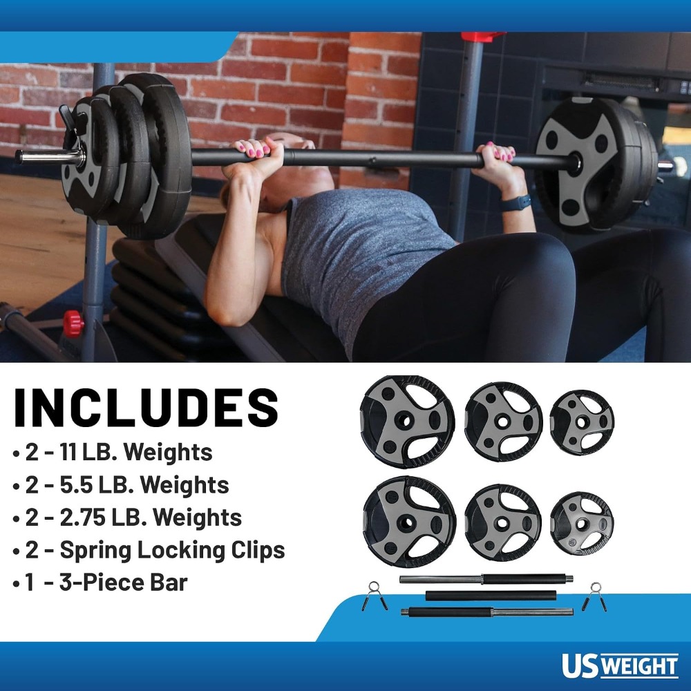 ชุดบาร์เบลน้ำหนักที่สมบูรณ์แบบ - Home Gym Training บทวิจารณ์และราคา