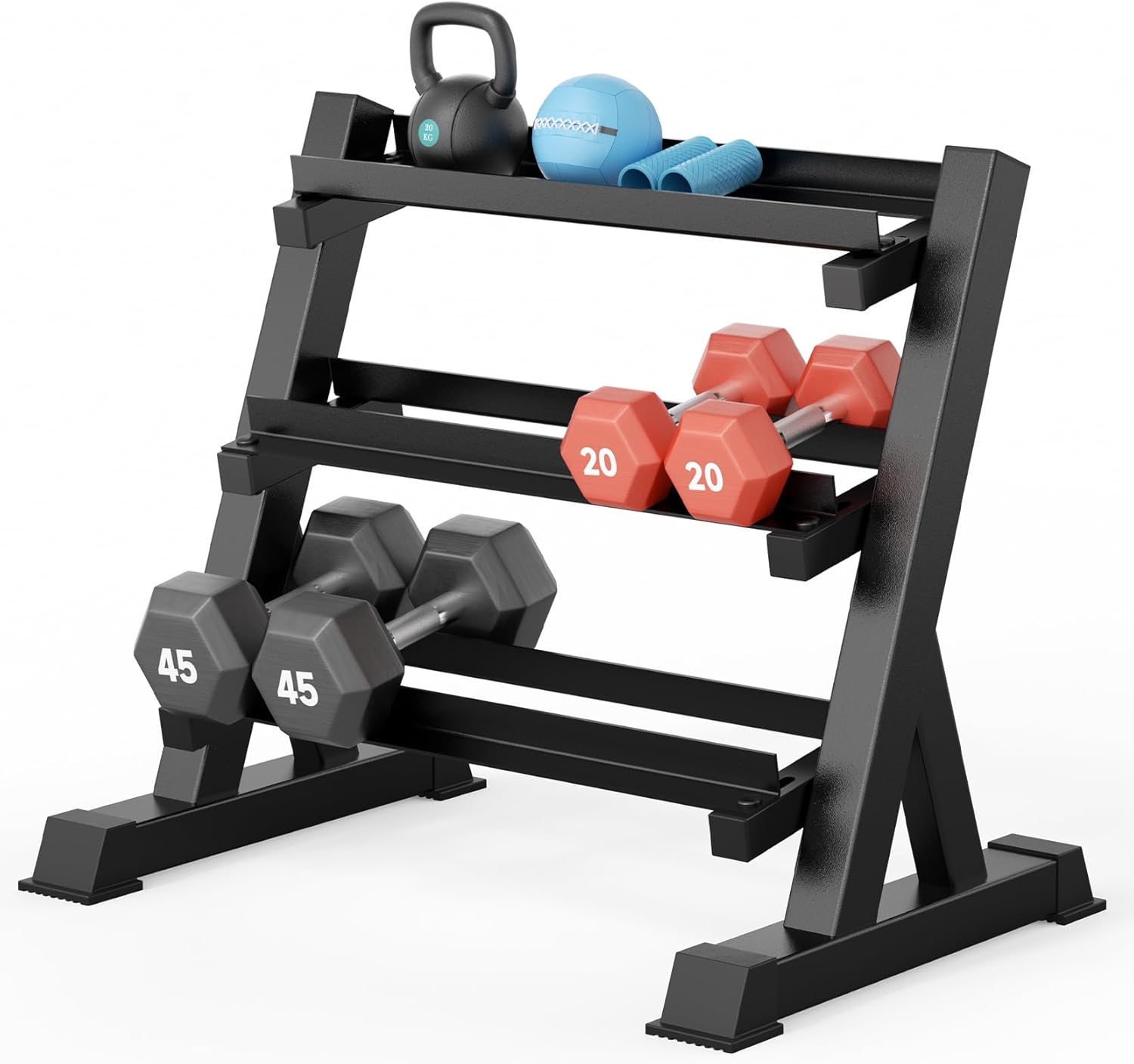 ชั้นวางดัมเบลสำหรับยิมที่บ้าน, - Home Gym Training บทวิจารณ์และราคา