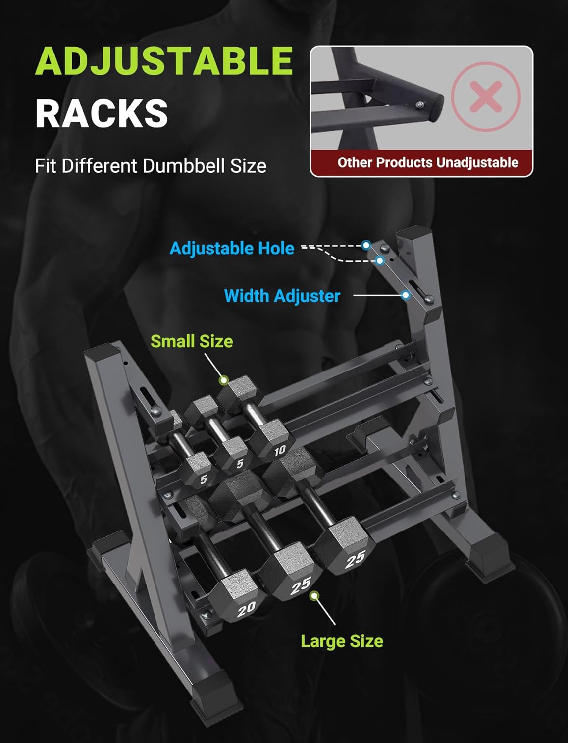 ชั้นวางดัมเบลสำหรับยิมที่บ้าน, - Home Gym Training บทวิจารณ์และราคา